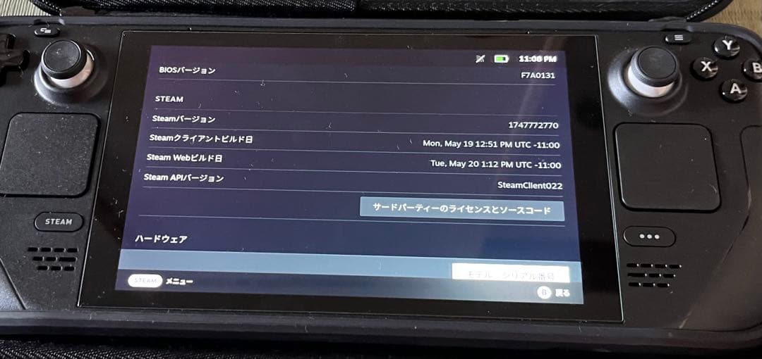 64GB 500GB換装済