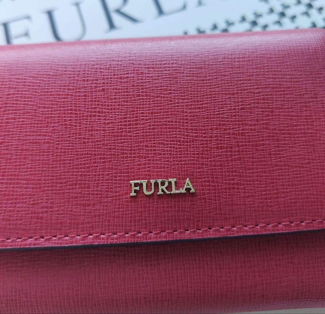 新品】 FURLA BABYLON 三つ折り財布 レッド 小銭入れ