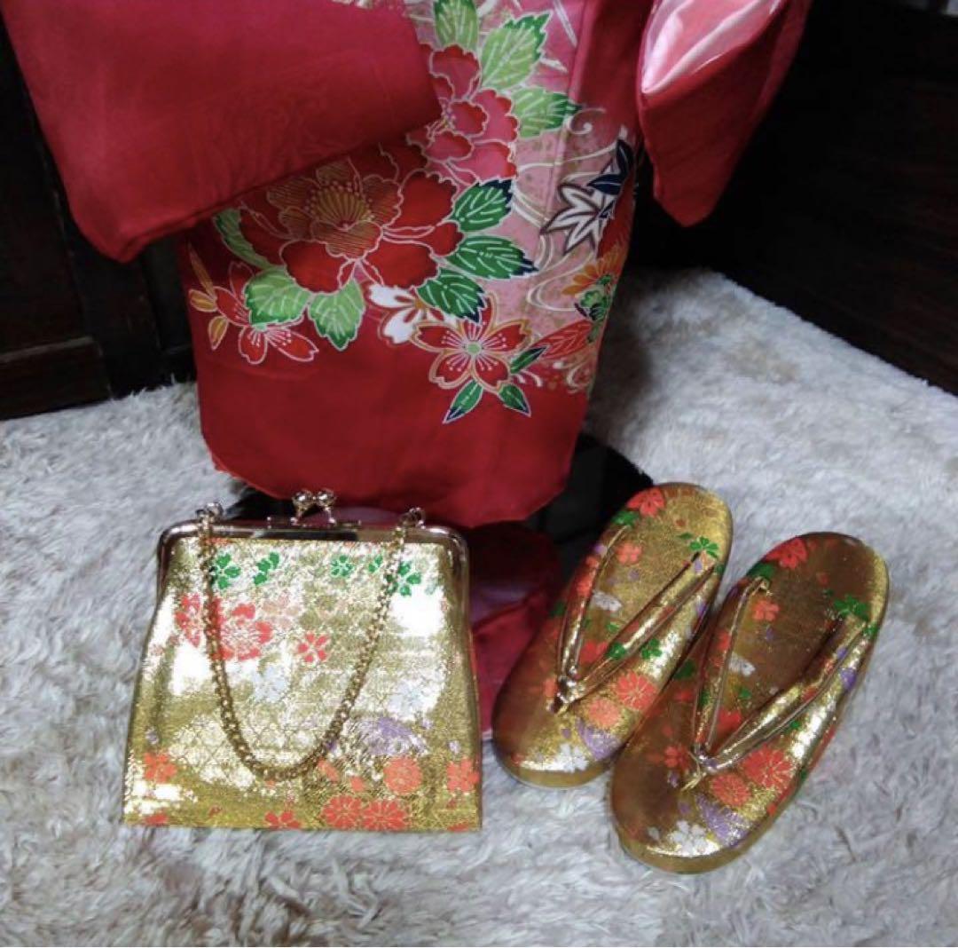 七五三　7歳向け　正絹　お着物セット