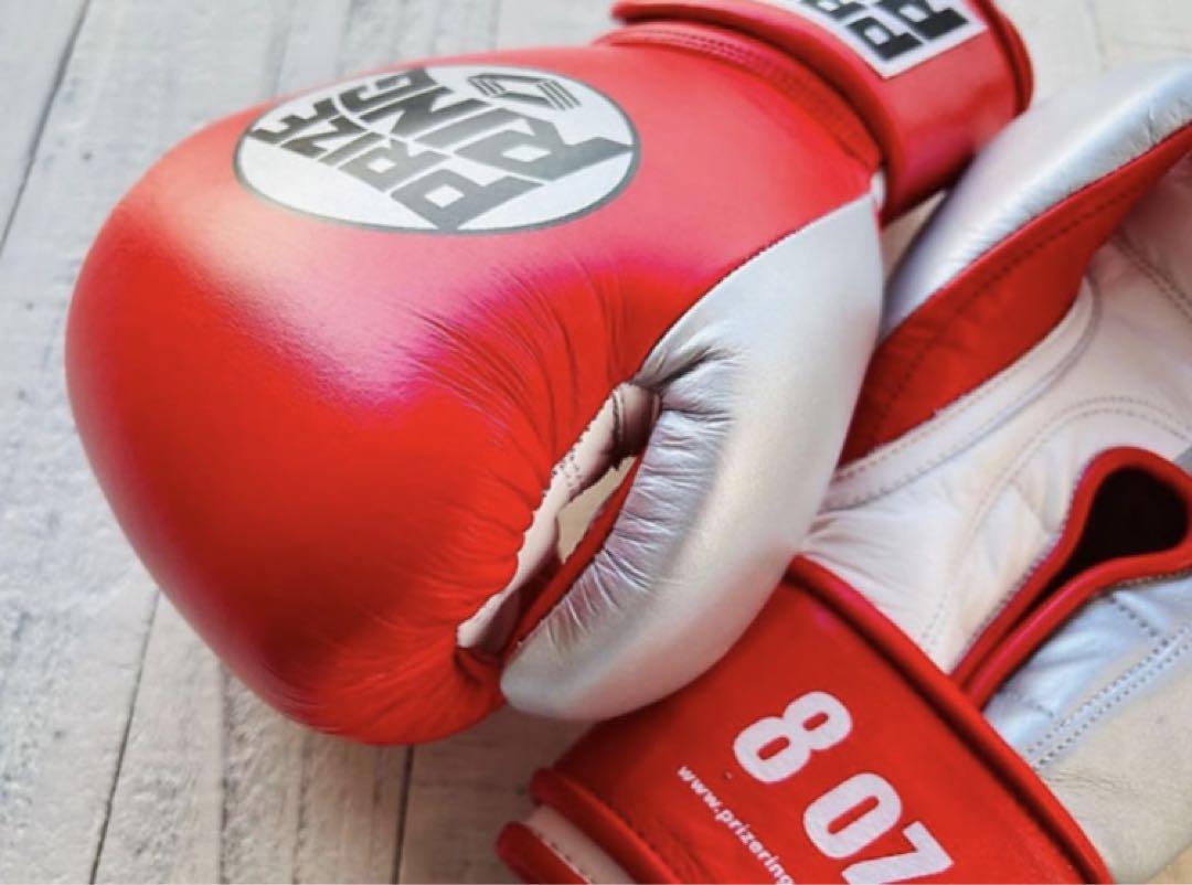 ボクシング Professional SS boxing gloves Red/Silver