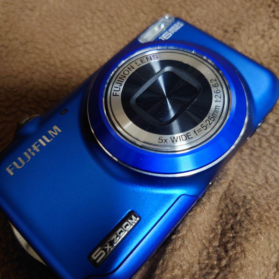 FinePix☆JX400 希少カラーブルー☆コンデジ青 動作確認済 送料無料