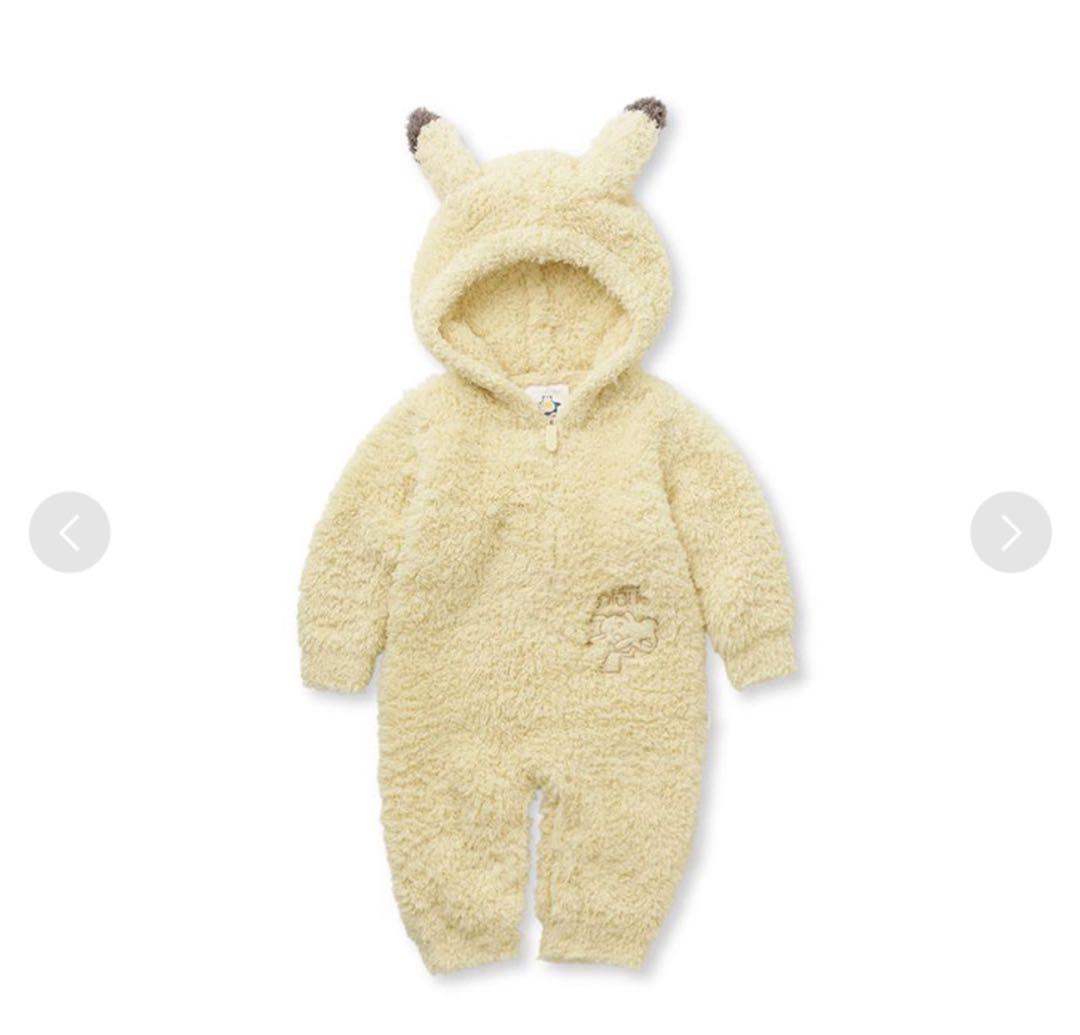 ジェラートピケ ポケモン ロンパース ピカチュウ 80センチ80cm gelato pique