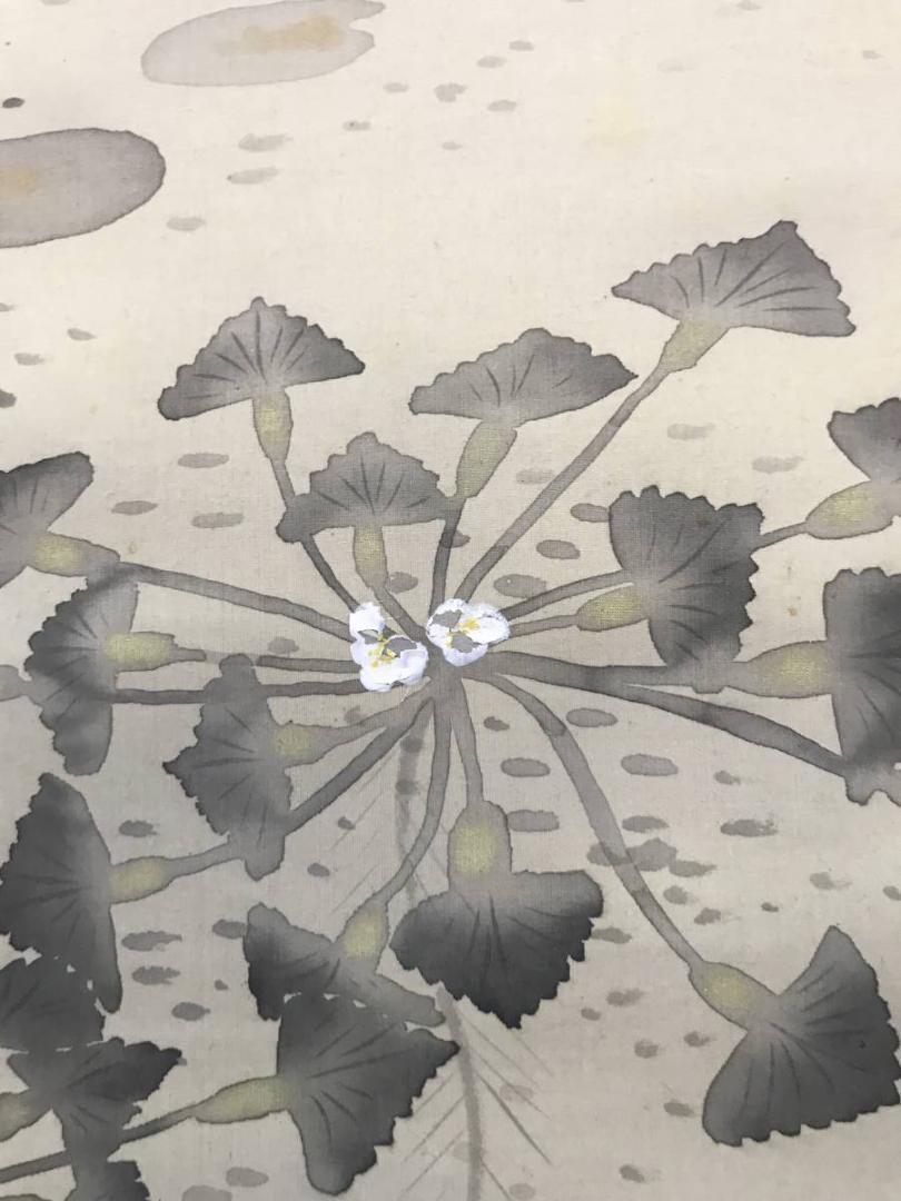 【真作】蒼樹/鮒図/魚図/フナ図/鯉図/掛軸/名家伝来/AB-872