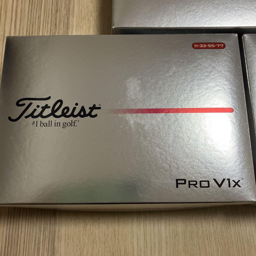 新品未使用】タイトリストprov1x ゴルフボール 白 2025 3箱