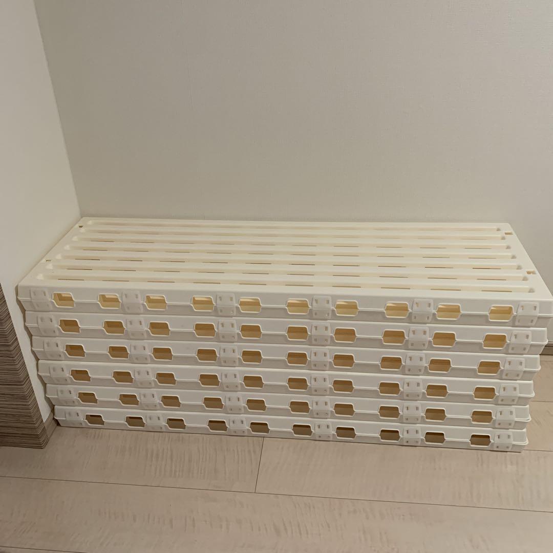 最新作の ニトリ軽量折り畳みすのこ2個セットプラスチック すのこベッド