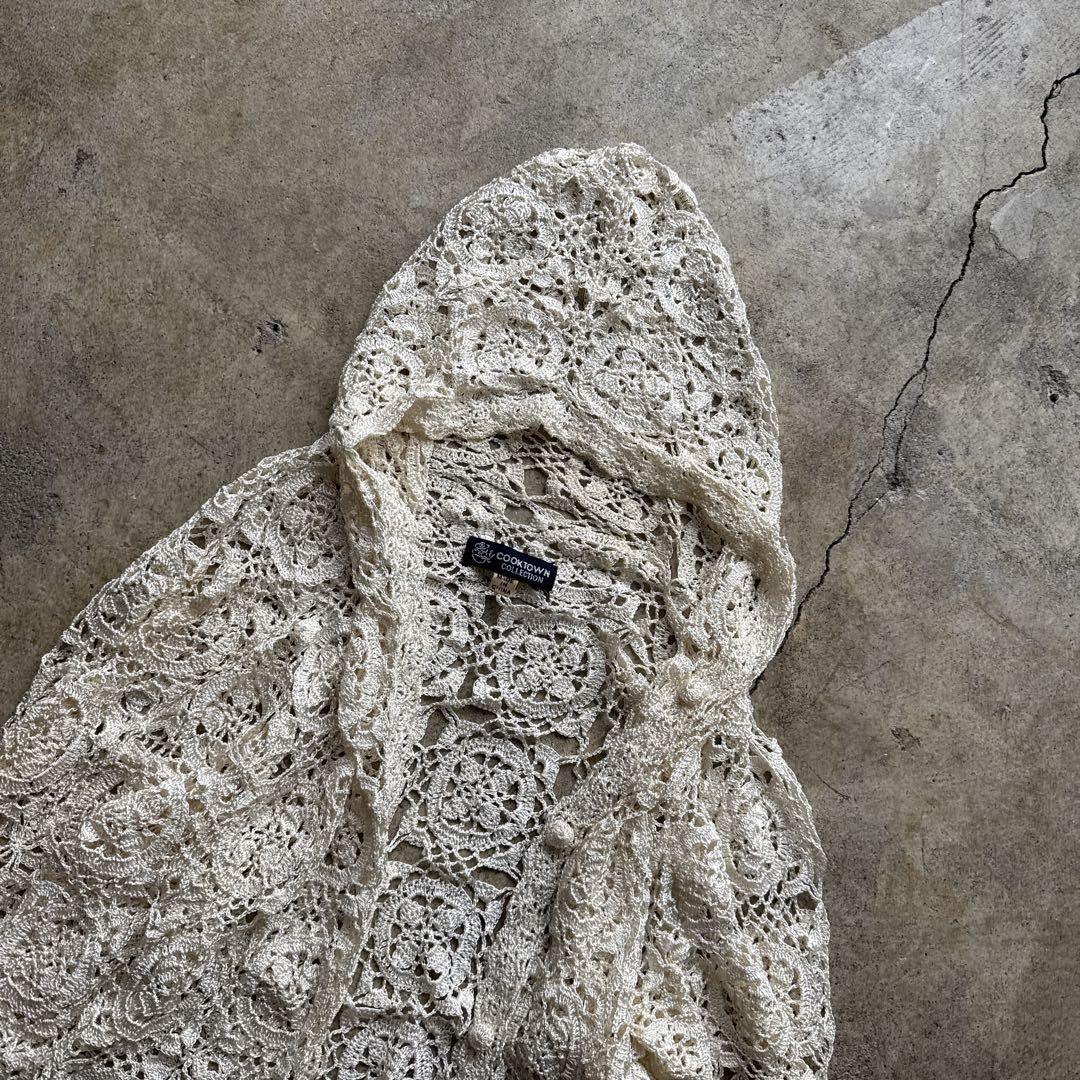 トップス COOK TOWN crochet hoodie COOK TOWN crochet hoodie トップス