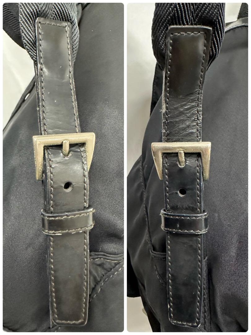 ［KIN4-2］PRADA ブラック 黒 ナイロンリュック 難あり バックパック