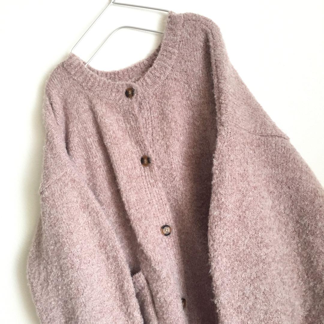 Used vintage バルーン袖ゆるだぼニット オーバーサイズ 古着