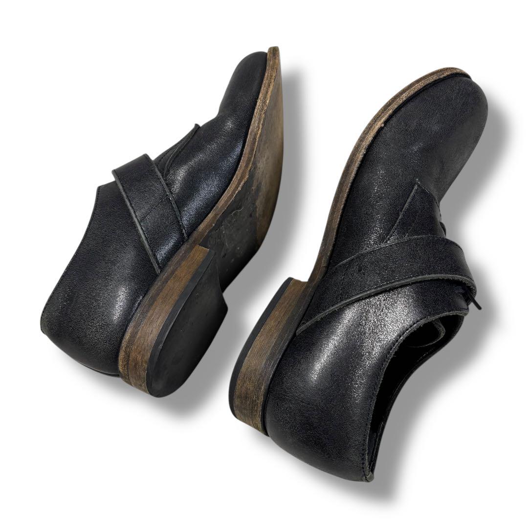tao COMMEdesGARCONS】日本製 ストライプレザーシューズ S