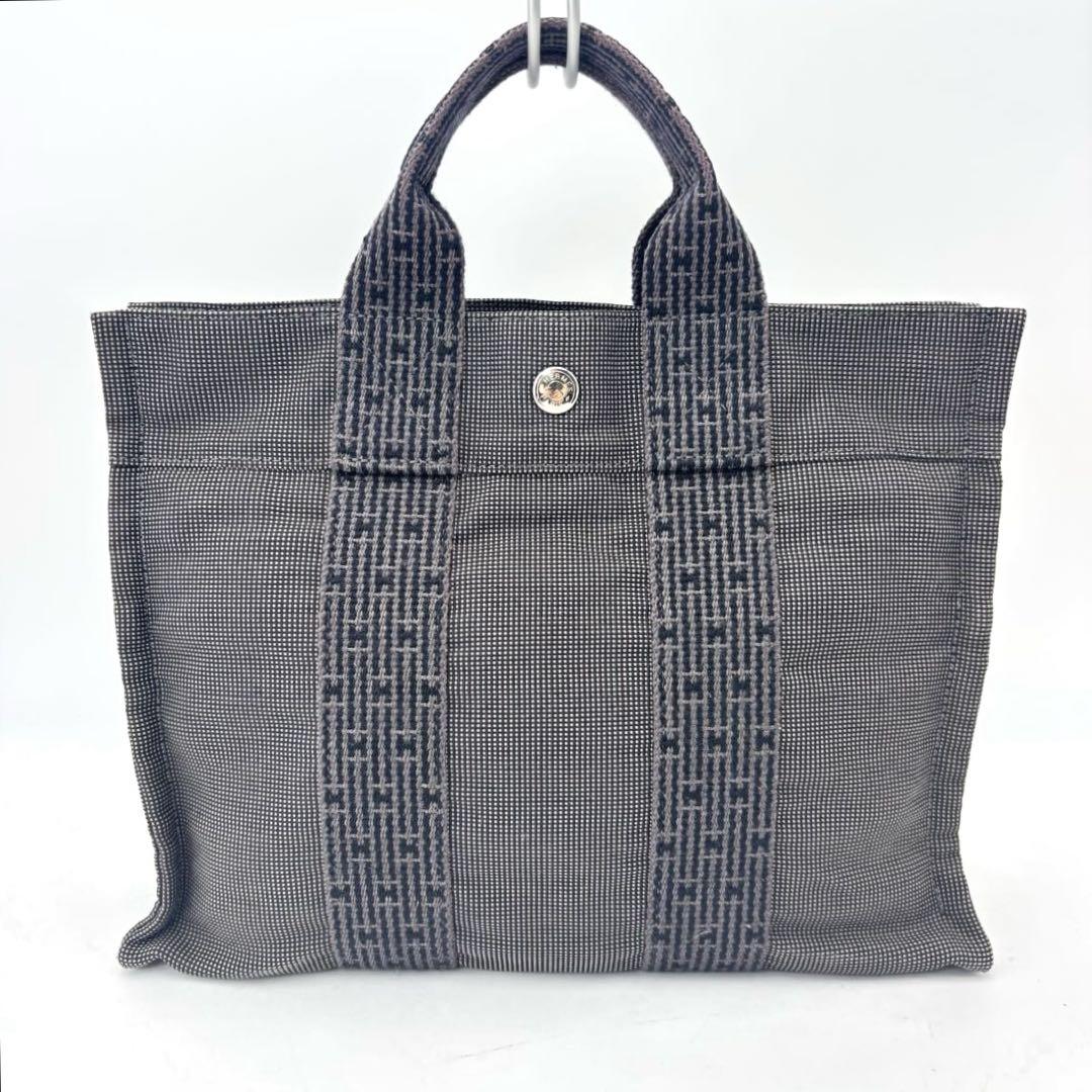 ◇HERMES エルメス エールライン　PMトートバッグ グレー系 鞄