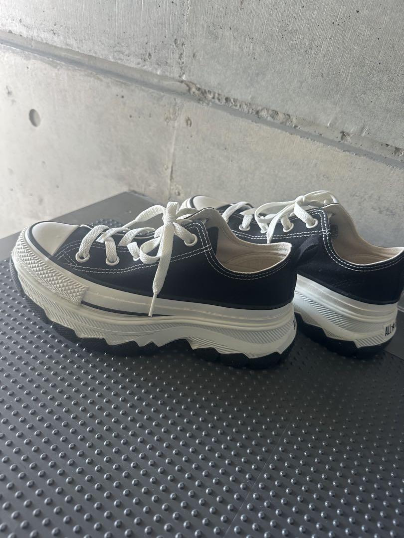 ALL STAR 厚底スニーカー ブラック　22.5