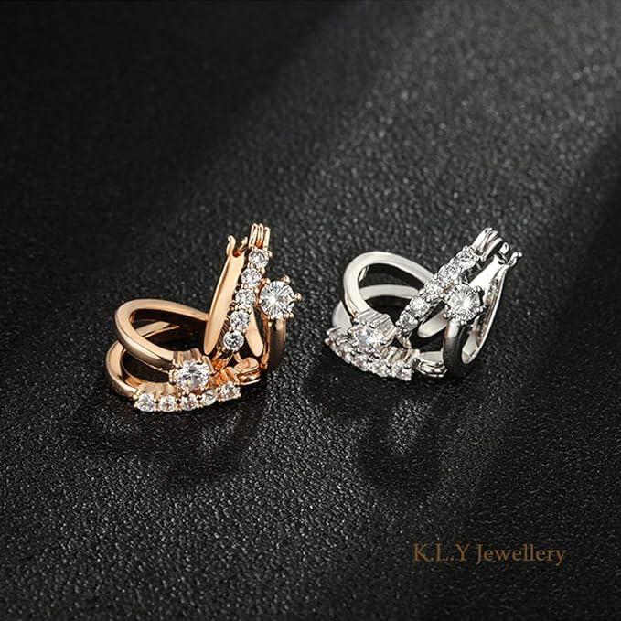e135ピアス レディース フープ 18金RGP リング ピアス