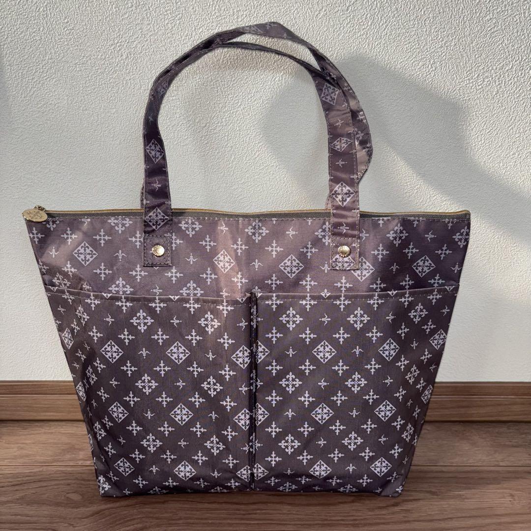 美品　russet ラシット　シンプルトートバッグ　モノグラム トートバッグ モノグラム ハンドバッグ 緑 グリーン（2024/04/02