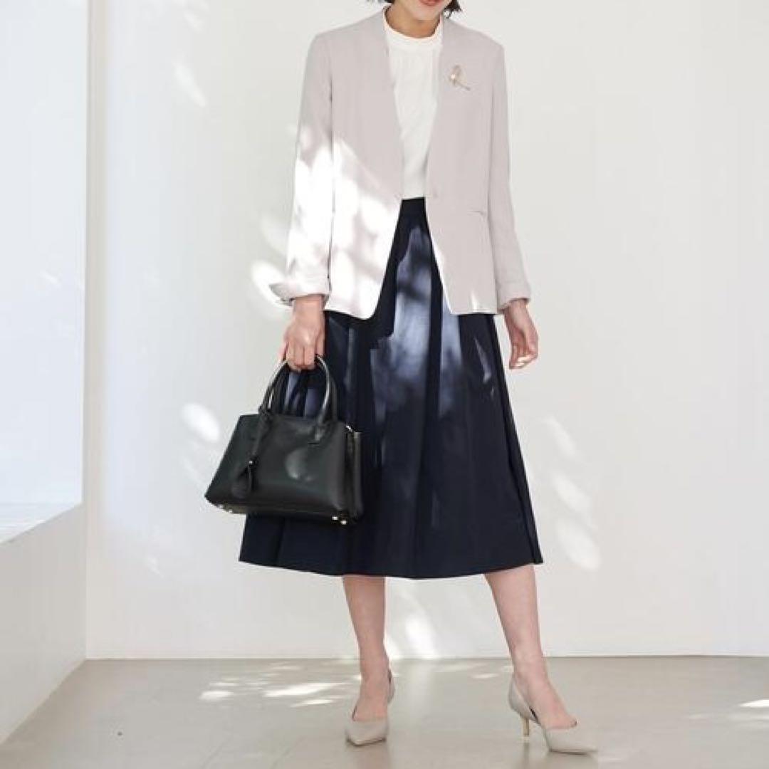 【コロ品】極美品✨グリーンレーベルリラクシング　ノーカラー ジャケット