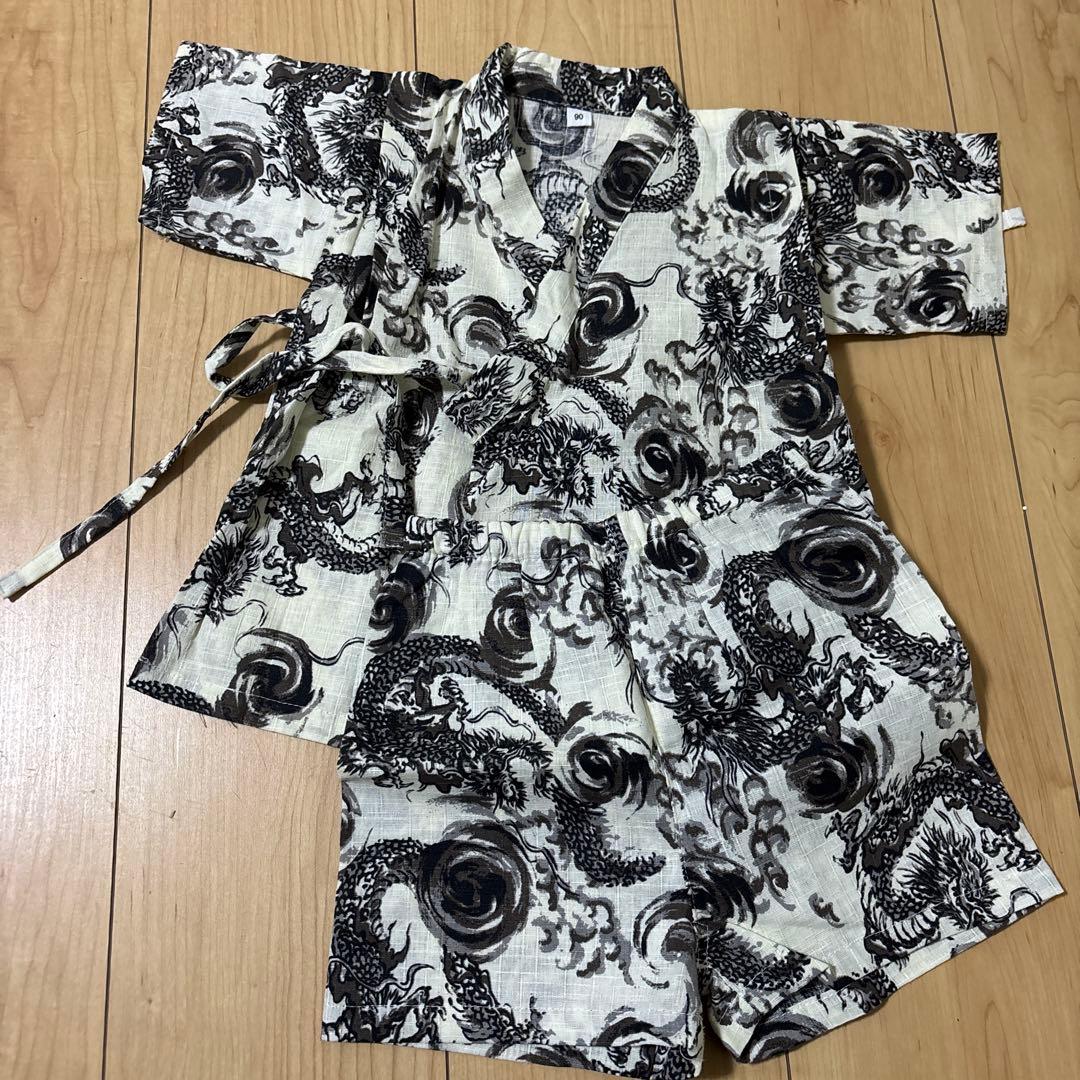 【ほぼ未使用】甚平 男の子90 甚平 男の子 90 - メルカリ