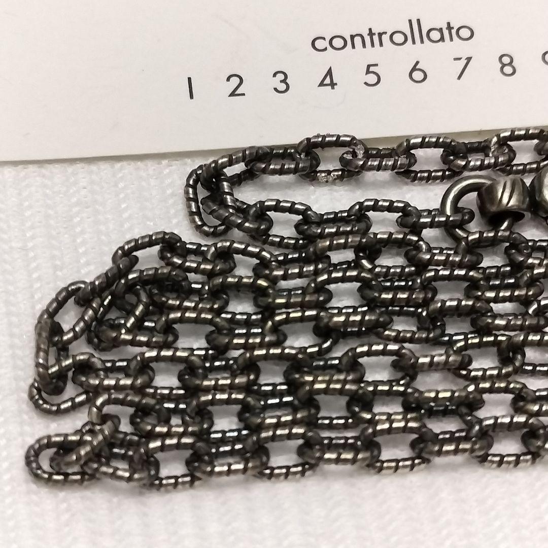 訳あり品 GUCCI グッチ ネックレス チェーン 燻 デザイン 925