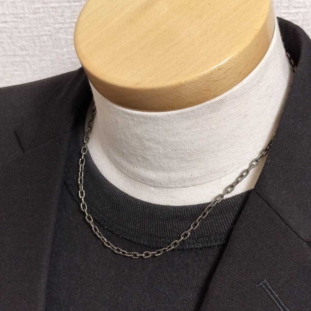 訳あり品 GUCCI グッチ ネックレス チェーン 燻 デザイン 925