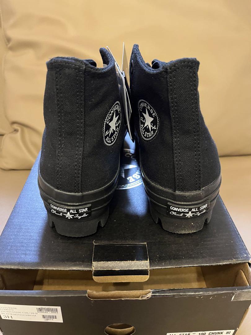 コンバース オールスター 100 CHUNK HI 1SC927 厚底　22.5 コンバース オールスター 100 CHUNK HI 1SC927 厚底 22.5 - メルカリ