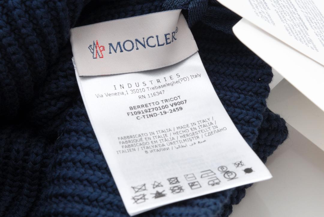 新品 モンクレール ニット帽 男女兼用 SV7aO-m30894167422 希少柄 MONCLER 新品格安
