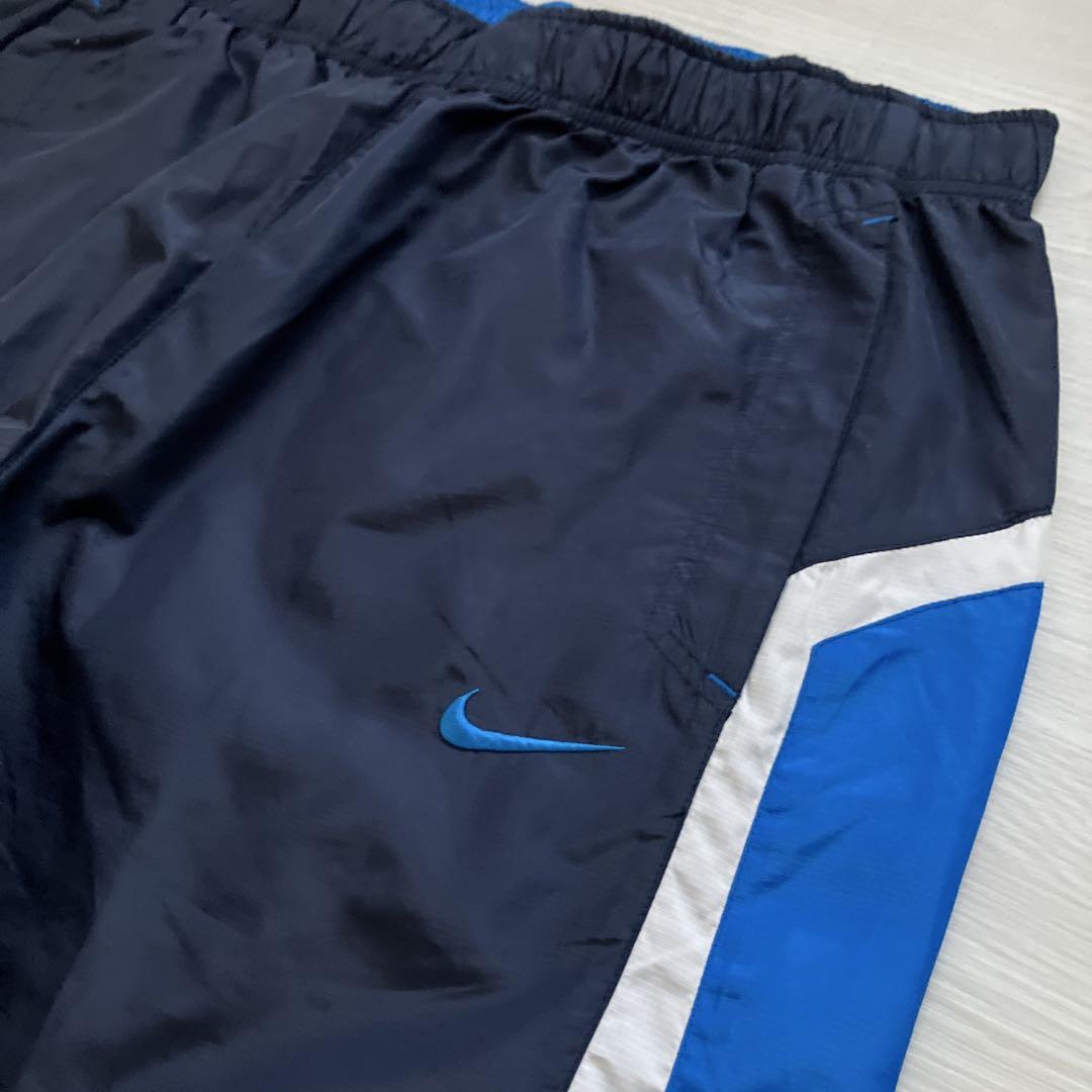 超極太 OLD NIKE XLサイズ スナップボタンバギーナイロントラックパンツ