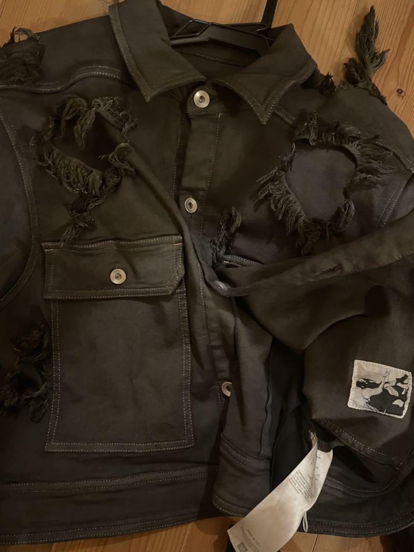 新品　Rick Owens DRKSHDW デニムジャケット Rick Owens DRKSHDW デニムジャケット | ブルー | FARFETCH JP