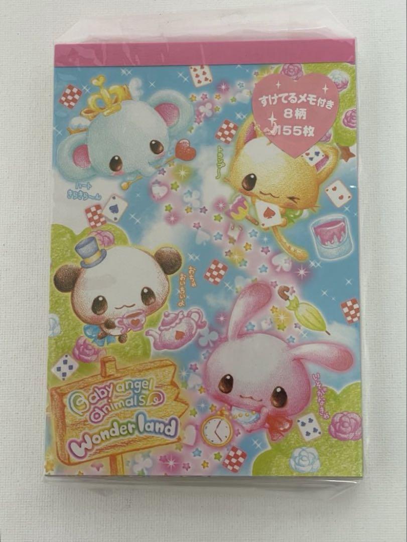 平成レトロ メモ帳 未使用 美品 レア Baby angel animals