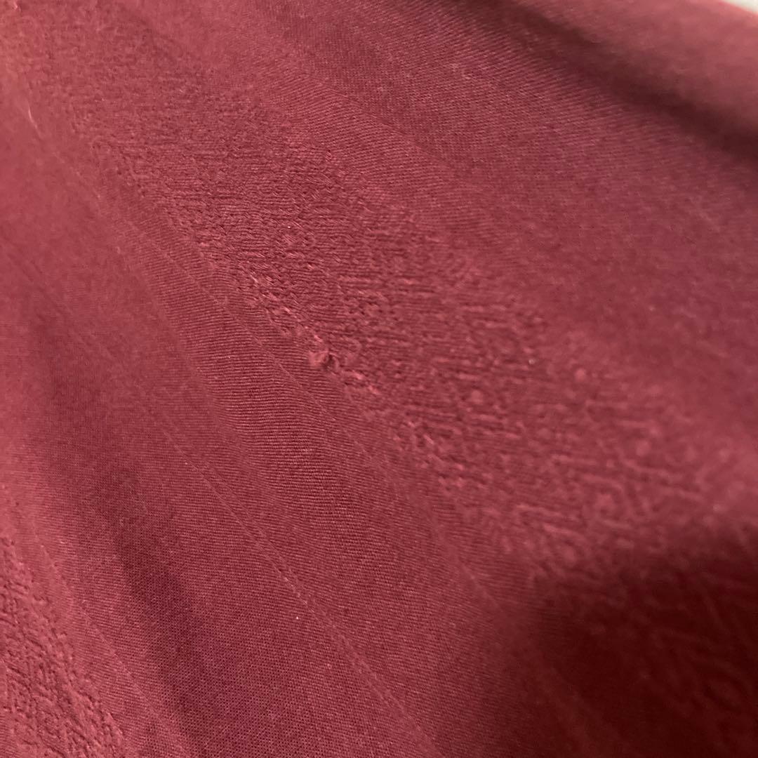 blackmeans バーガンディ ロングシャツ