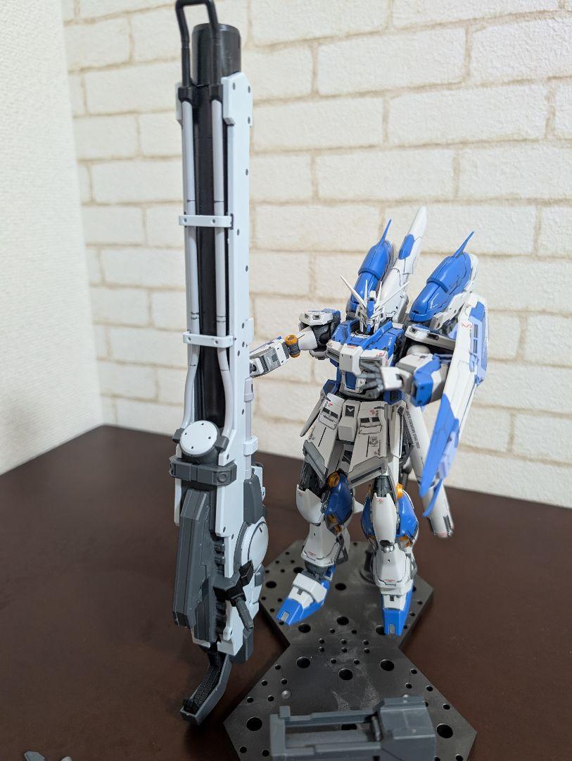 t*k様 RG Hi-νガンダムと専用ハイパーメガバズーカランチャー 完成品