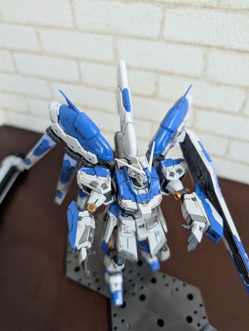 t*k様 RG Hi-νガンダムと専用ハイパーメガバズーカランチャー 完成品
