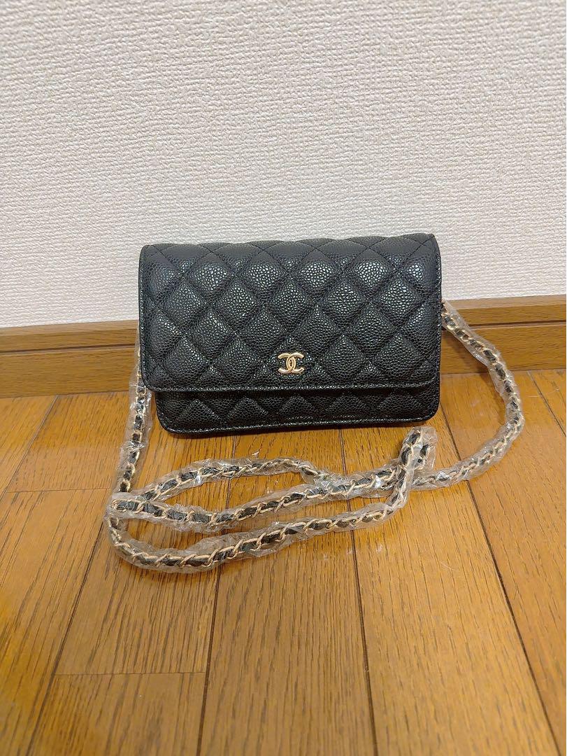 CHANEL ブラック キルティング ショルダーバッグ