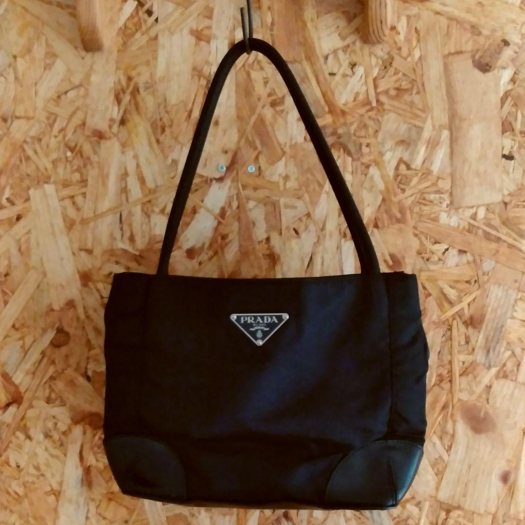 PRADA ブラック ナイロン ハンドバッグ 楽天市場】PRADA プラダ ナイロンハンドバッグ ブラック 黒