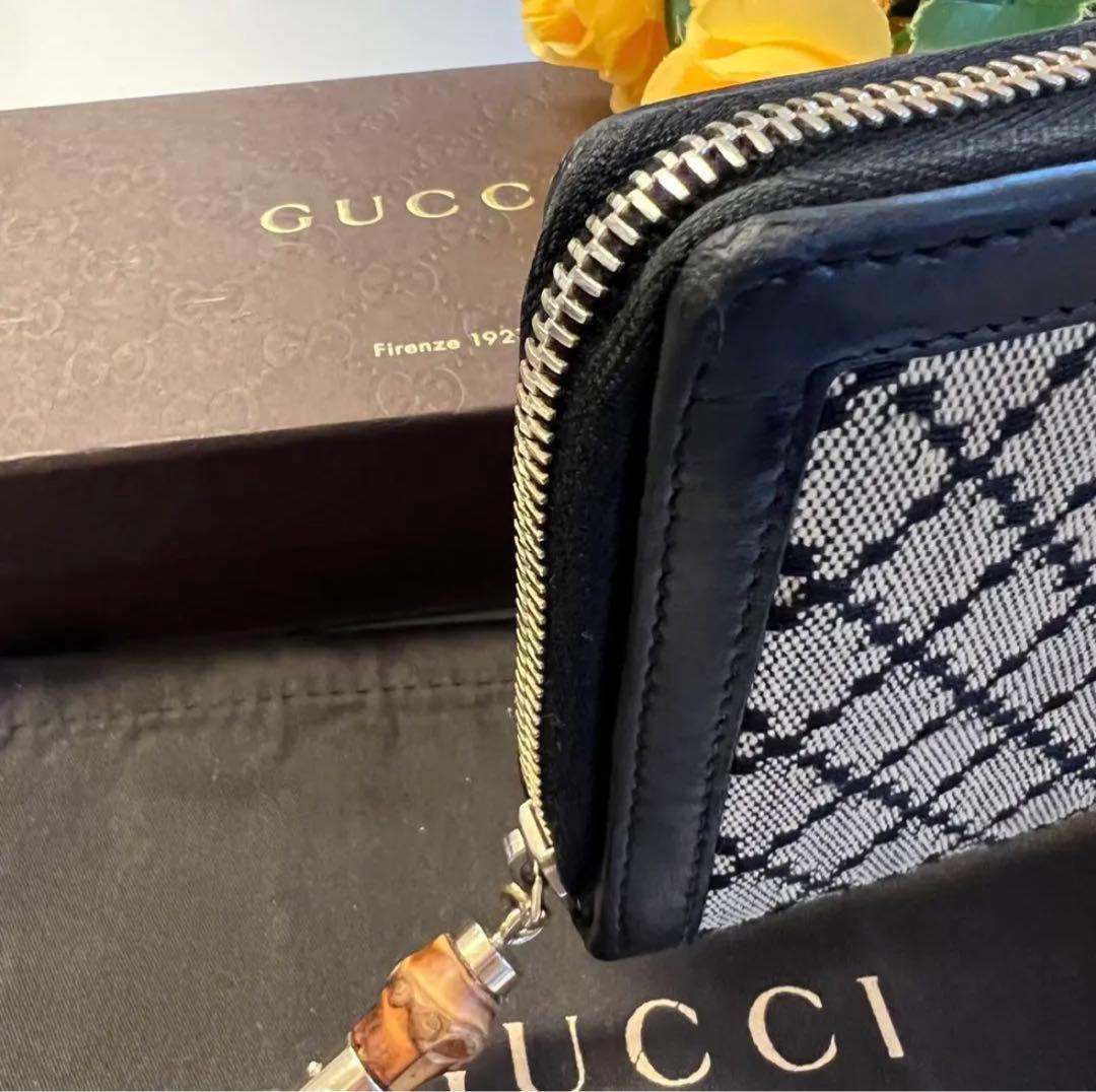 未使用に近い‼️ グッチ GUCCI 長財布 ディアマンテ ラウンド