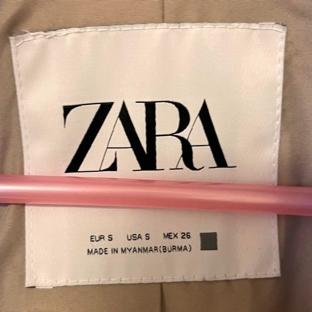 ZARA ザラ ロングコート ベージュ - メルカリ