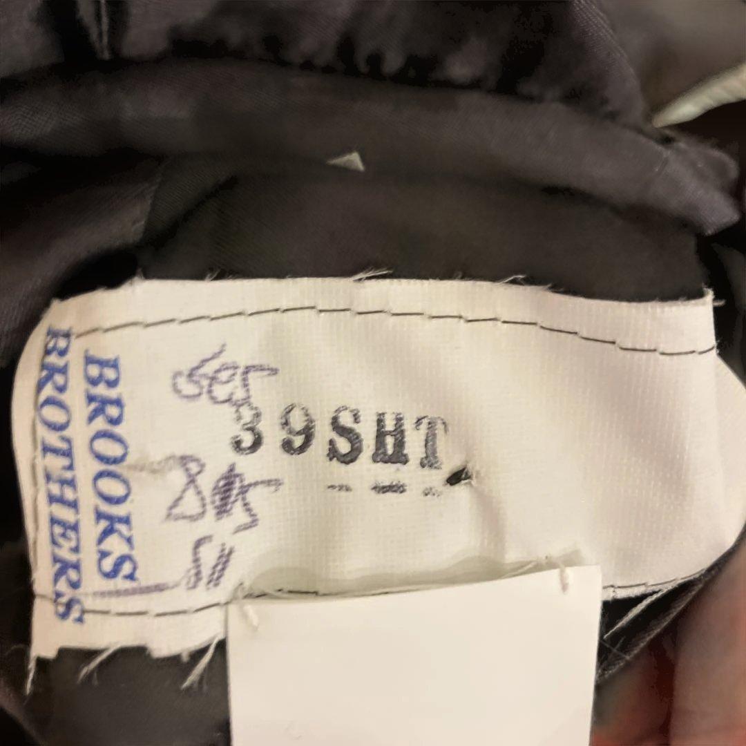 ダークグレーチェックスーツL Brooks