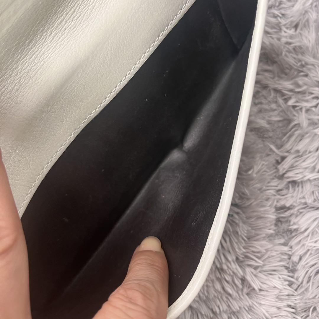 美品✨GUCCI 長財布　ラブリーハート　GGキャンバス ホワイト　レディース