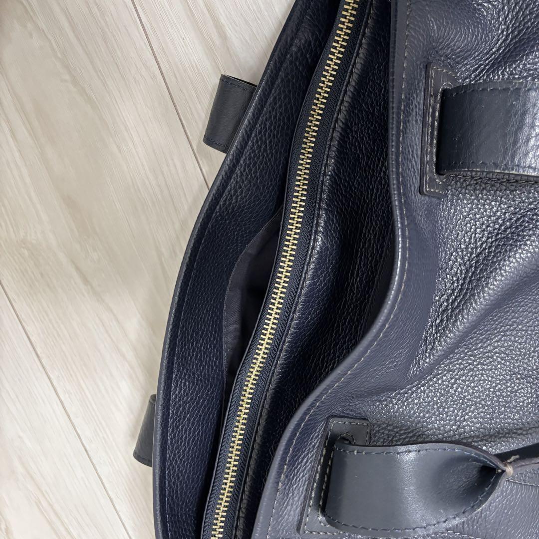 Paul Smith ネイビー レザー ビジネスバッグ トートバッグ