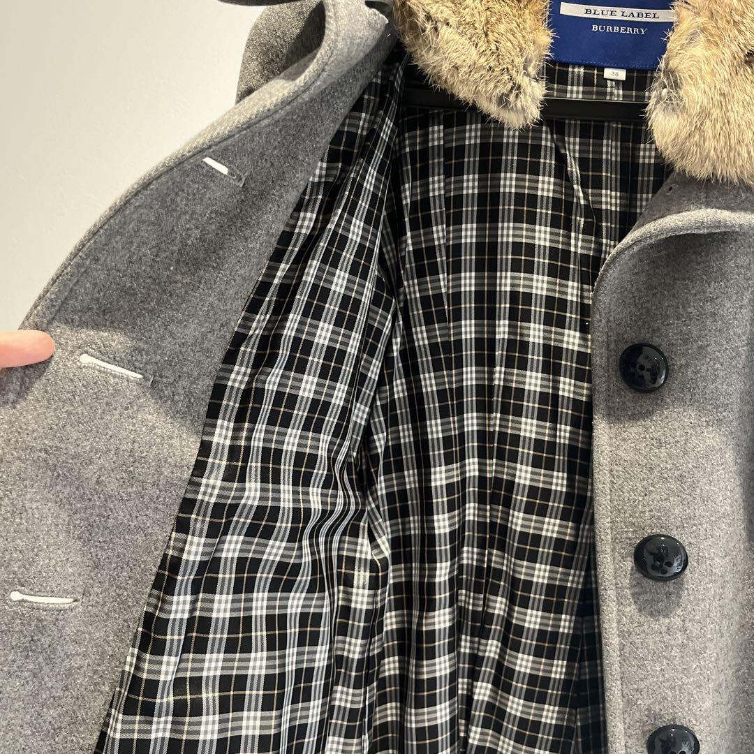 Burberry Blue Label グレー モッズコート BURBERRY BLUE LABEL モッズコート ダークグレー