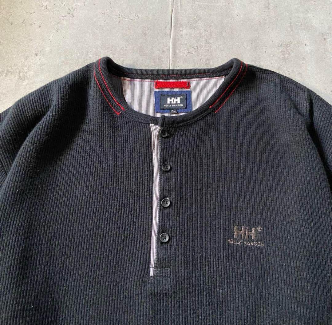 値引き交渉⭕️HELLY HANSEN ヘンリーネック サーマルロンT 刺繍 XL