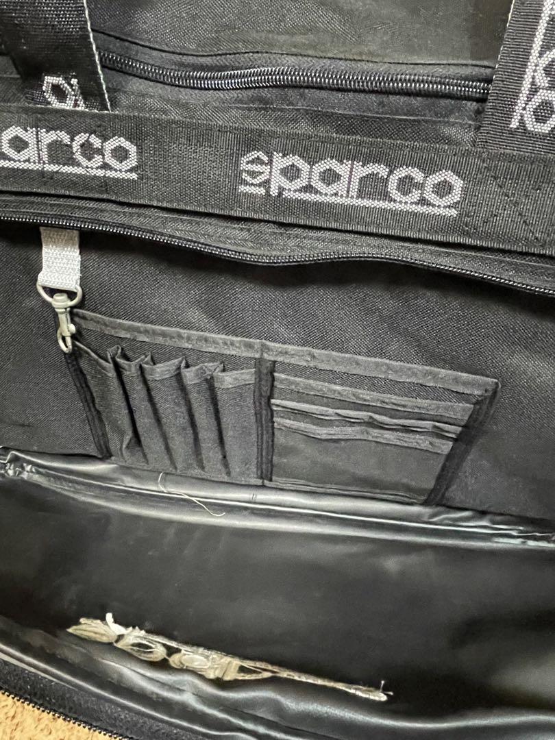 【美品】SPARCO スパルコ 大容量ボストン キャリーバッグ ブラック/グレー