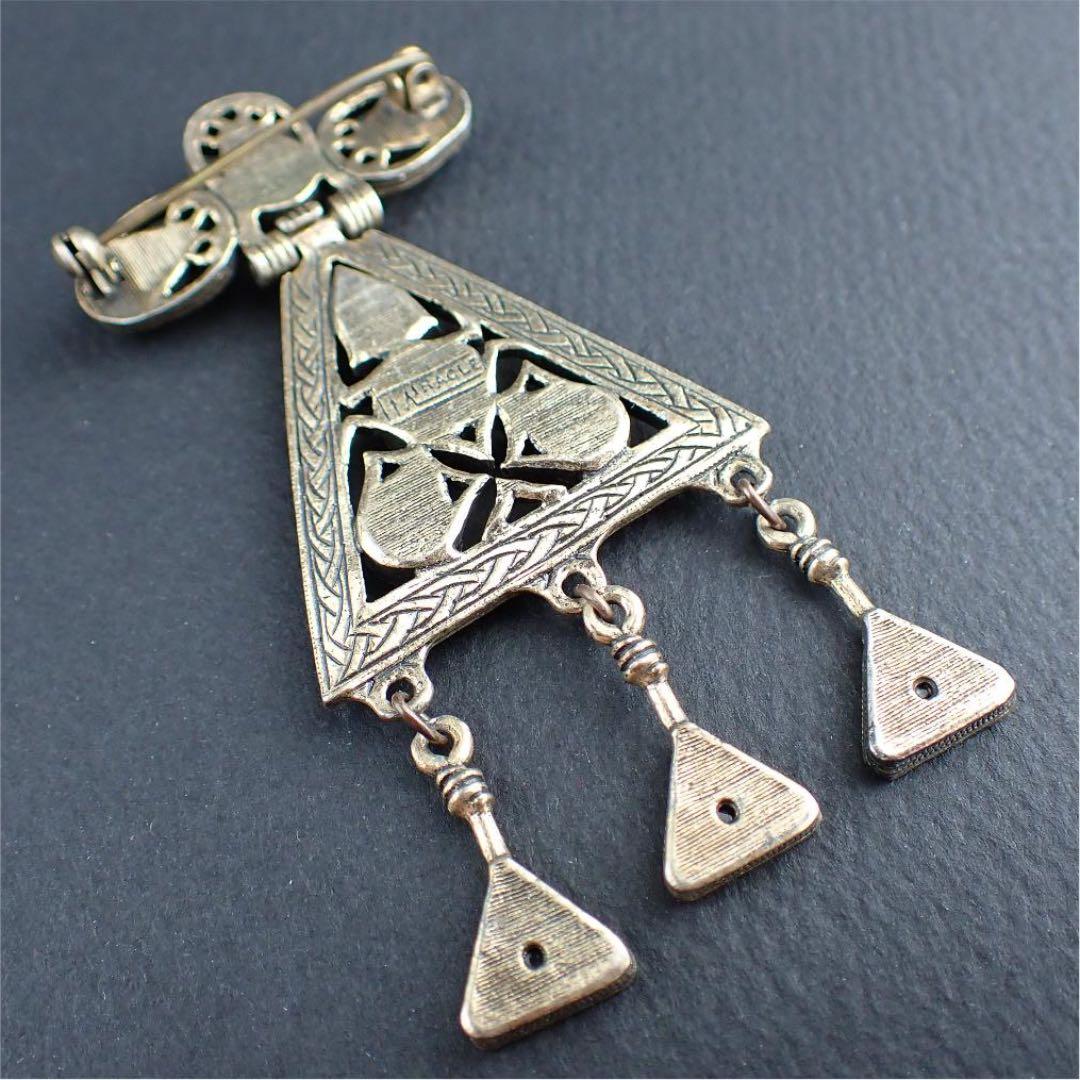 英国 MIRACLE社 60年代 ヴィンテージ ブローチ ケルト ケルティック