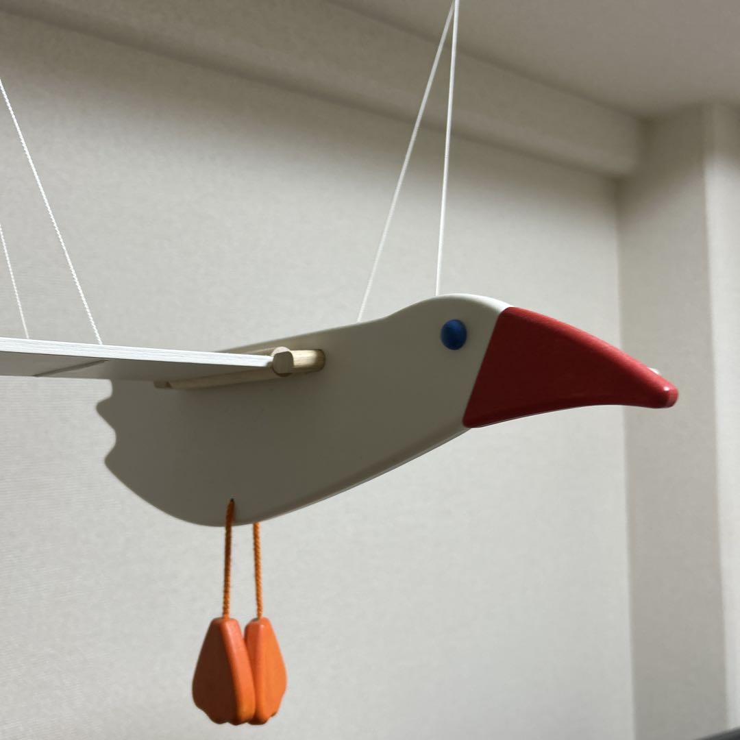 超安い ボーネルンド 鳥のモビール （木製玩具、インテリア） - 知育 おもちゃ