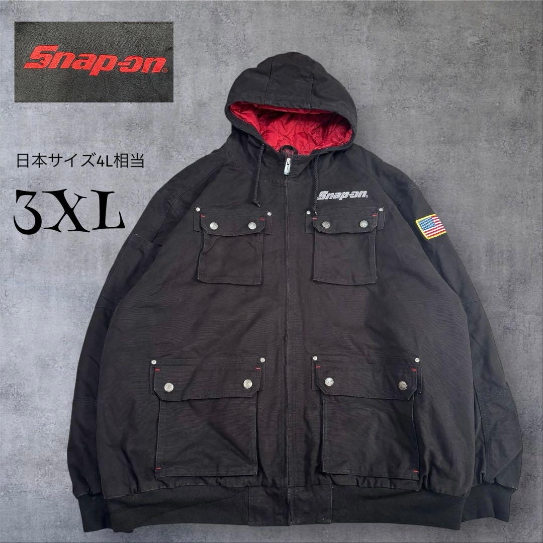 4L Snap-on スナップオン キルティングライナー ワークジャケット3XL(4L)・Snap-on