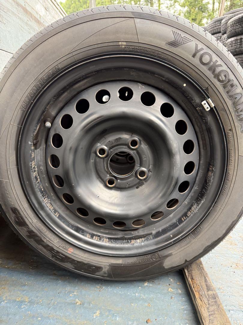 きこぽんヨコハマサマータイヤ185／60R15 84Hスチールホイール付き
