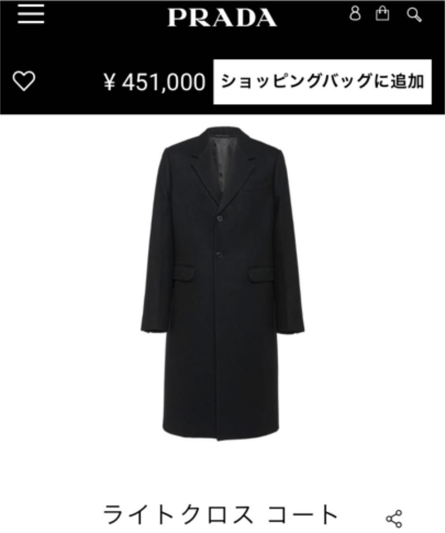 PRADA 2019FW ショーライン Look 3 チェスターコート