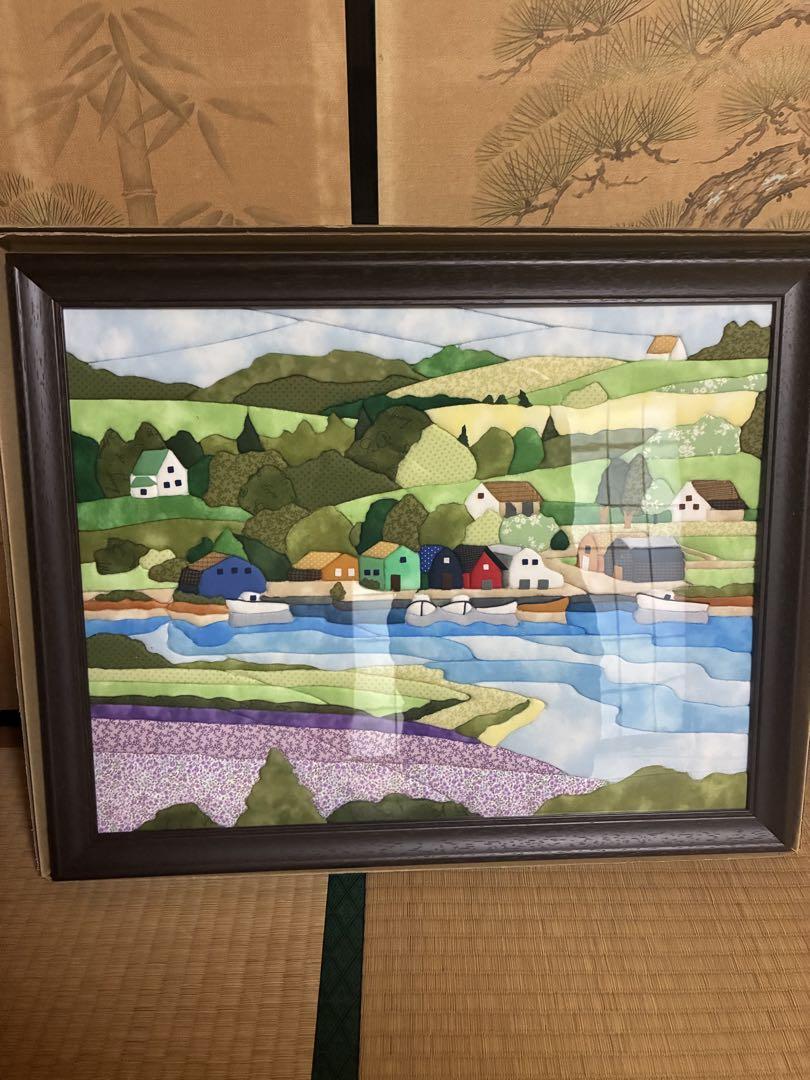 きめこみ風景画アンの島パッチワーク