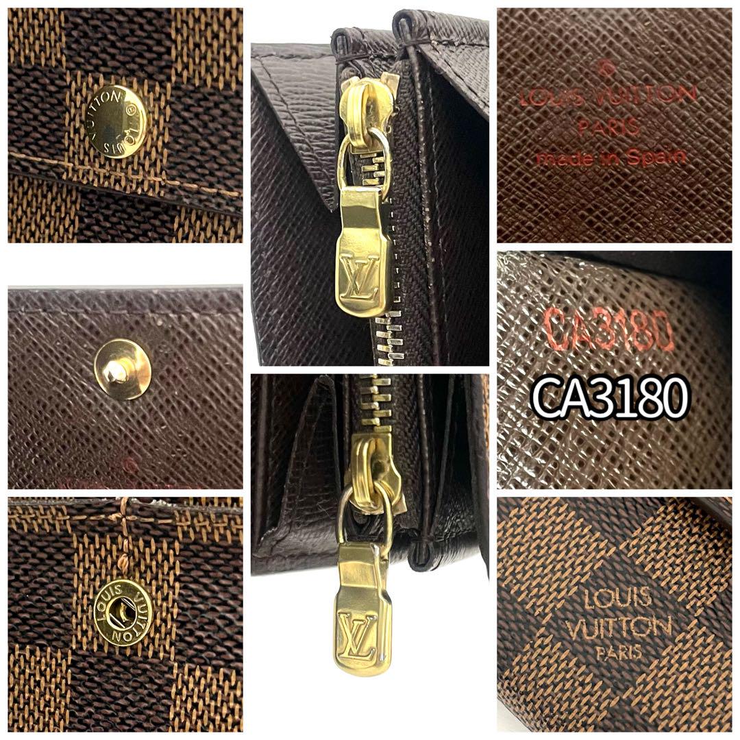 ポルトフォイユサラ ダミエ ルイヴィトン LOUIS VUITTON 長財布