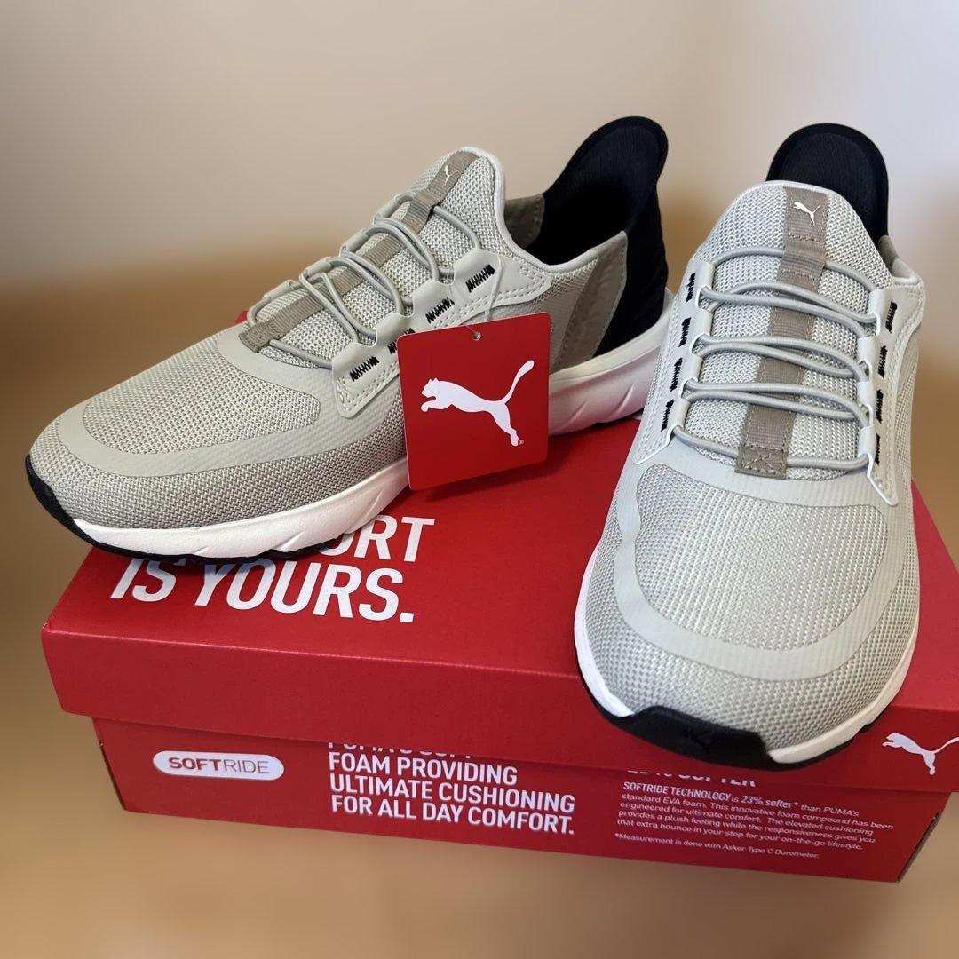 PUMA SOFTRIDE ランニングシューズ グレー