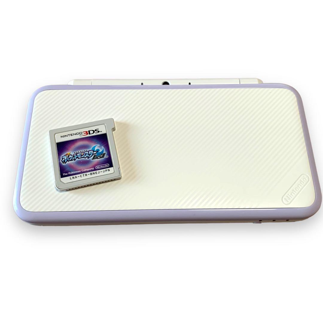 M270❀ 極美品 New 2DS LL 本体 ホワイト×ラベンダー パープル 画像6