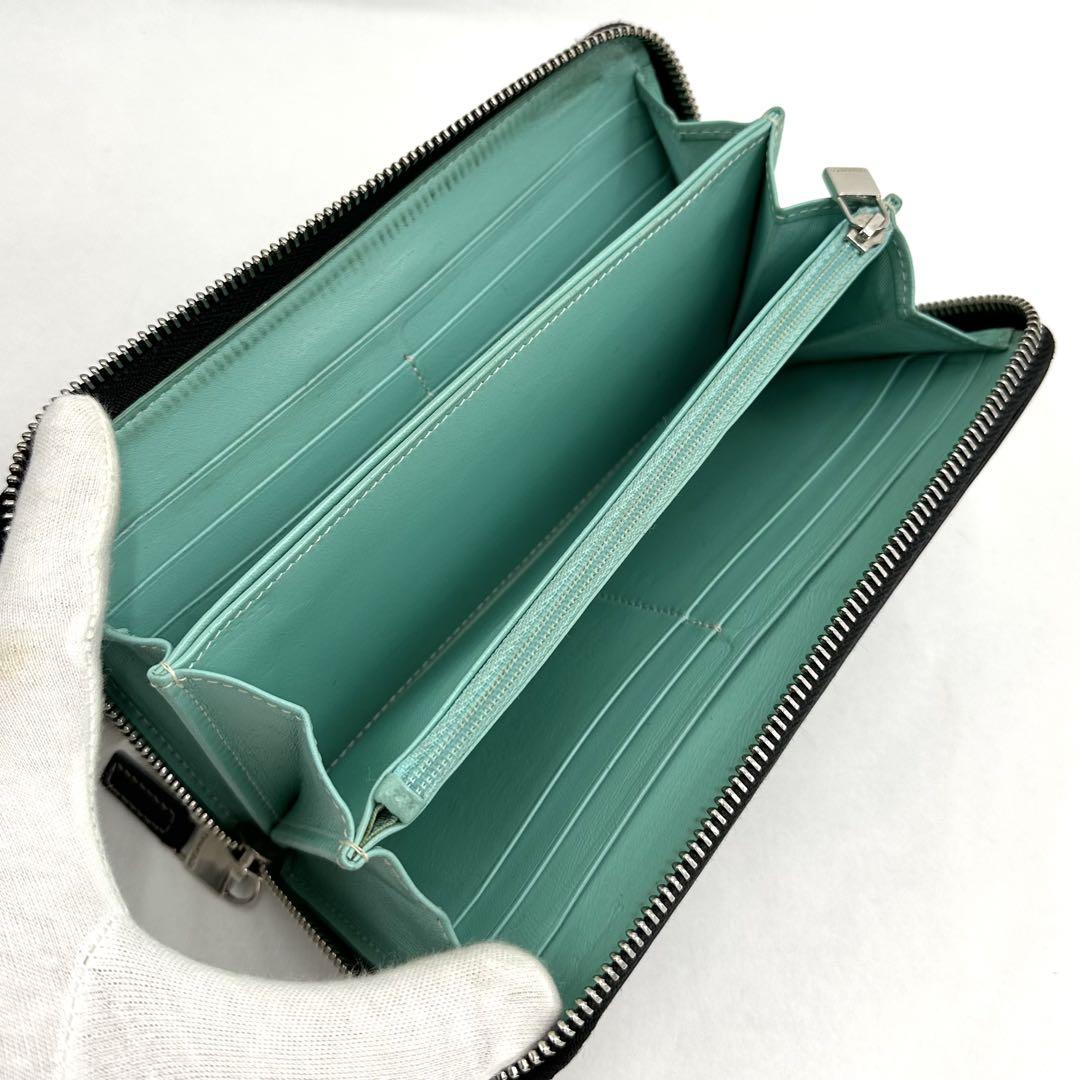 TIFFANY&Co. ティファニー　長財布　ラウンドファスナー　ロゴプレート 楽天市場】Tiffany&Co. ティファニー小銭入れ付きラウンド