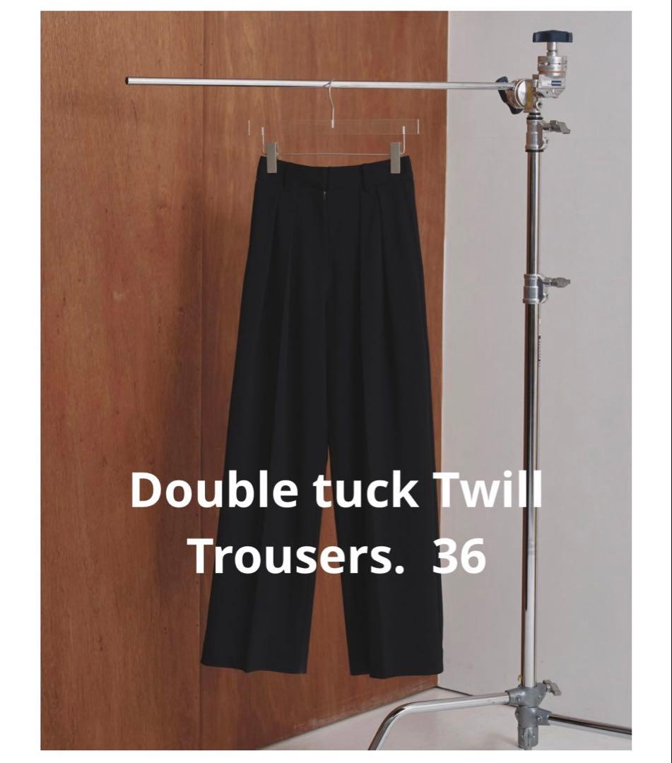 【TODAYFUL】ダブルタックルツイルトラウザー　36